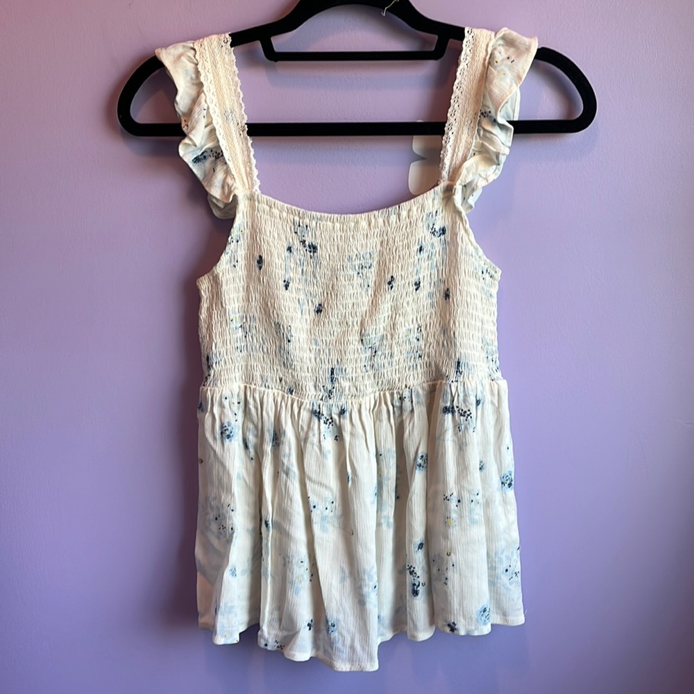 Flower Print Flowy Tank